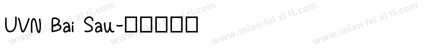 UVN Bai Sau字体转换